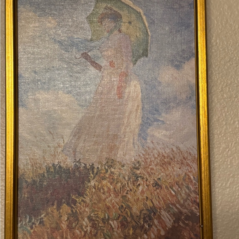Elegant Impressionist Woman with Parasol Art Print